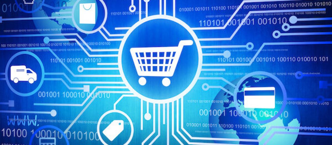 Digitally Generated Image of Shopping Concept